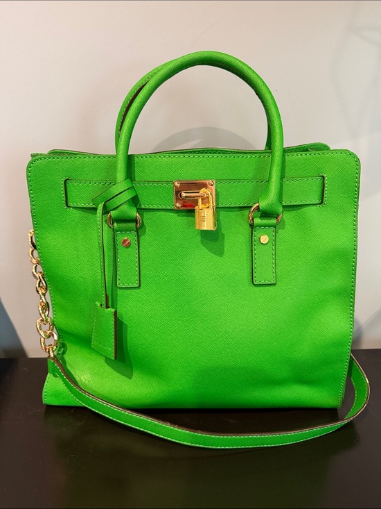 MICHAEL Michael Kors Handbags - Michael Kors Hamilton Large Saffiano Leather Tote - Green